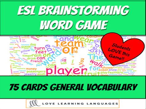 esl teaching games|ESL Brainstorming Games .